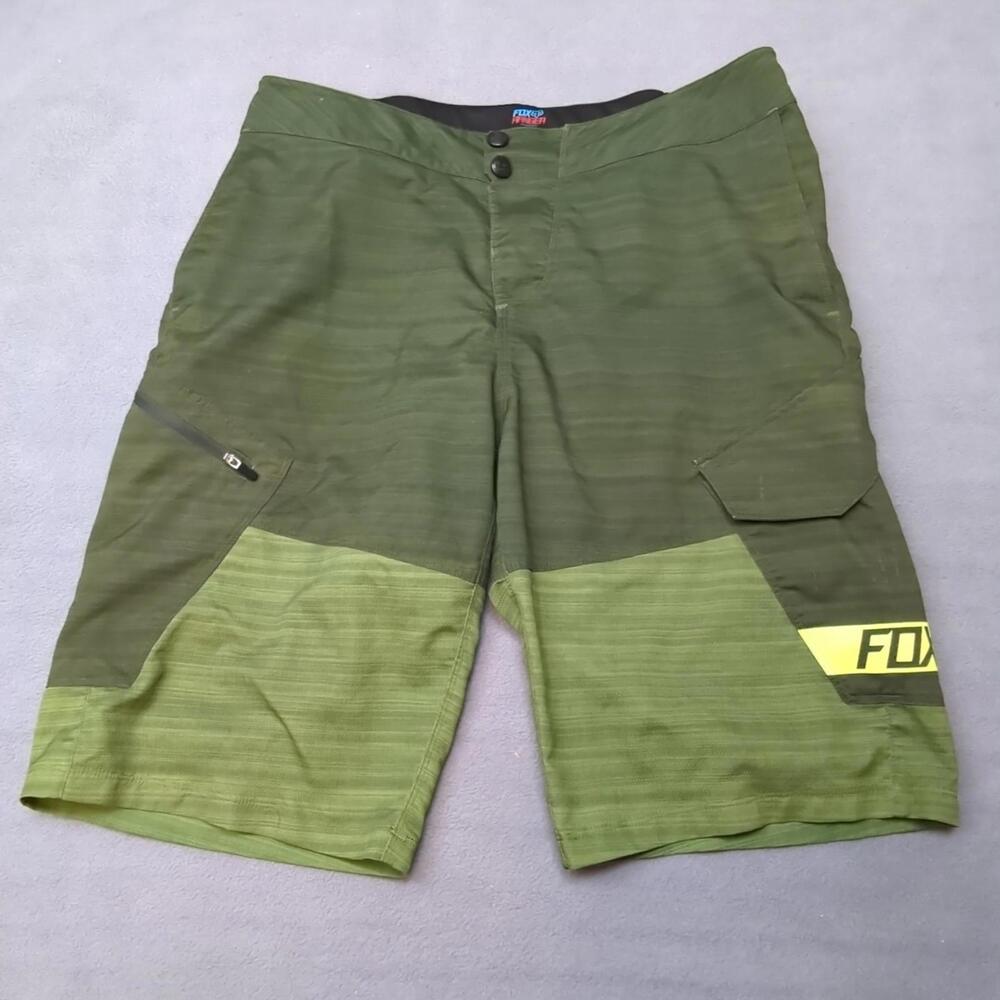 Fox Racing Ranger Cargo Utility Shorts Men’s 34 Green 12” Inseam